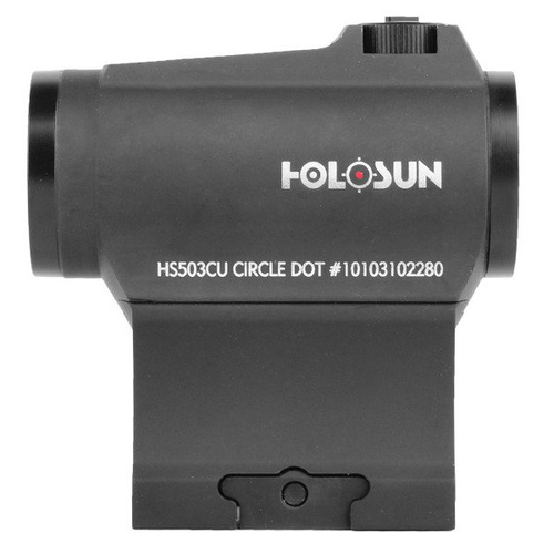 Holosun - Приціл з червоною крапкою HS503CU - мультисітківка - сонячна батарея - чорний - HS503CU - HS503CU