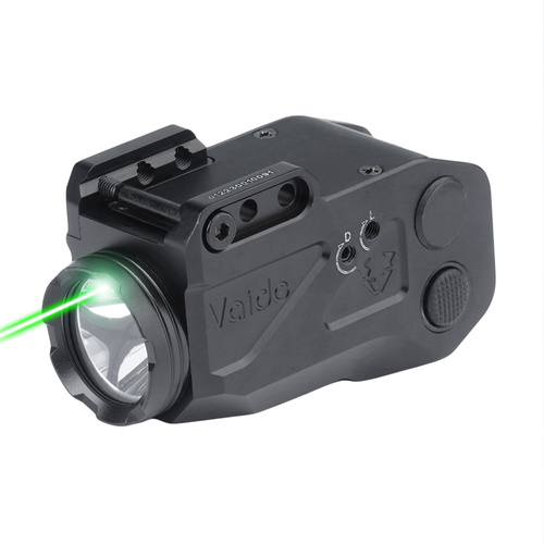 Vaide - Тактичний збройовий LED ліхтар з лазернoм Scrapper Combo - 500 лм - чорний - VAPLL-G02