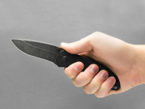 Kershaw - Тактичний ніж  Blur 1670BW - 14C28N - чорний - 1670BW.