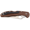 Складаний ніж Spyderco - Delica® 4 FRN Flat Ground Brown - C11FPBN