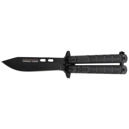 K25 - Складаний ніж-метелик з титановим покриттям Balisong - 36250