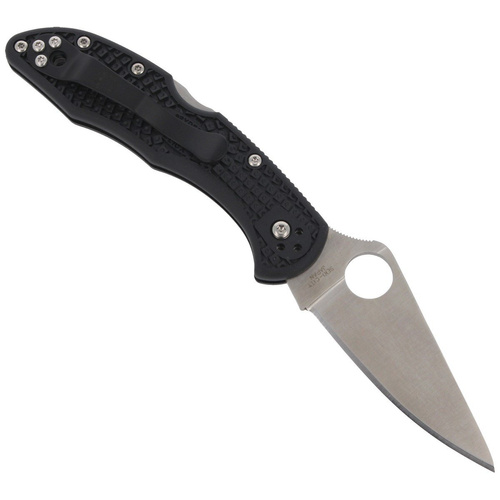 Складаний ніж Spyderco - Delica® 4 FRN Flat Ground Black - C11FPBK