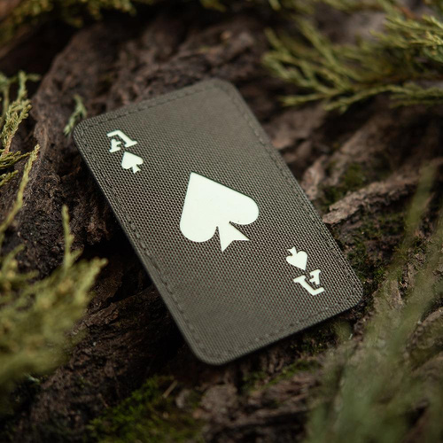 M-Tac - нашивка Ace of Spades - Cordura 500D - Ranger Green / Fluorescent - 51109239