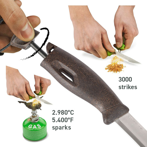Light My Fire - ніж для виживання з кременем Swedish FireKnife BIO - помаранчевий - 2121110310