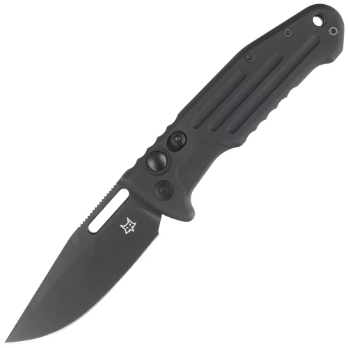 Fox - Автоматичний ніж New Smarty - Clip Point - Алюміній - PVD - N690Co - Чорний - FX-503 ALB