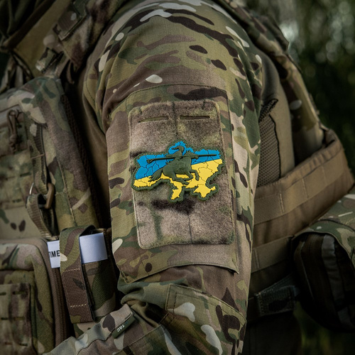 M-Tac - Нашивка «Козацька Україна» - PVC 3D - Horse Charge - Yellow/Blue - 51349000