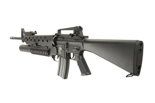 Specna Arms - Replika karabinka SA-G02 ONE™ z granatnikiem M203 - Czarny
