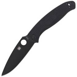 Spyderco - Ніж EDC Resilience Lightweight Black Blade - Plain - Black - C142PBBK - Легкий чорний ніж для EDC - C142PBBK
