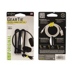 Nite Ize - Гнучкий зубчастий стяжний ремінь 6'' - чорний - 2Pack - GT6-2PK-01
