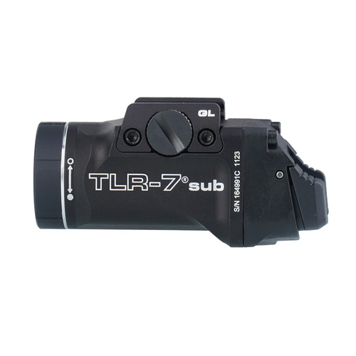 Streamlight - Тактичний ліхтар на зброю TLR-7 SUB - G43X/G48 - 500 лм - Чорний - L-69400