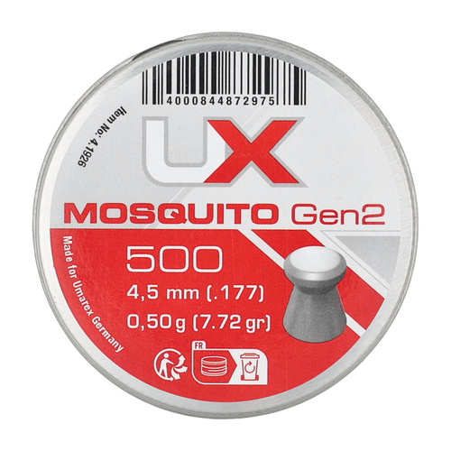 UX - Diabolo Pellets Mosquito gen 2 - 4,5 мм - 500 штук - 4.1926