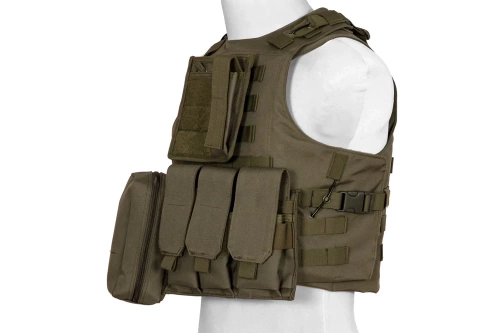 GFC Tactical - Тактичний жилет типу FSBE - Olive - GFT-18-001010 - Жилети Plate Carrier