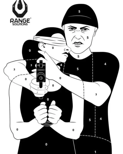 Range Solutions - Мішені для стрільби по заручниках - 50шт. - 700x500 mm Білий - RAN-14-025567