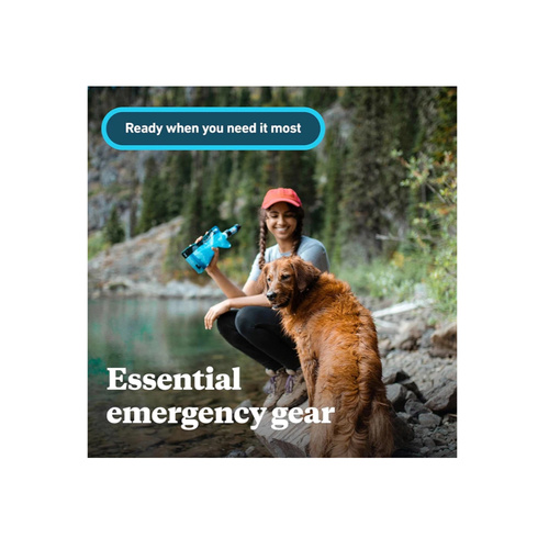 Sawyer - Фільтр для води одинарний міні - 28 мм різьблення - 0,1 мкм - Teal - SP340A