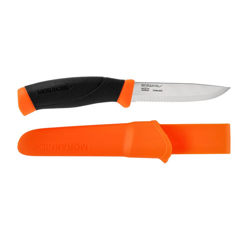 Morakniv - Companion F Серрейторний ніж - зубчастий - помаранчевий - 11829.