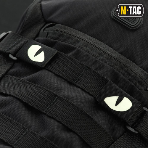 M-Tac - Світловідбиваючі нашивки Tiger Eyes Laser Cut - пара - чорний - 51140002