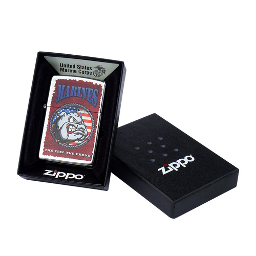 Zippo - Бензинова запальничка US Marines Corp - Street Chrome - Z28520