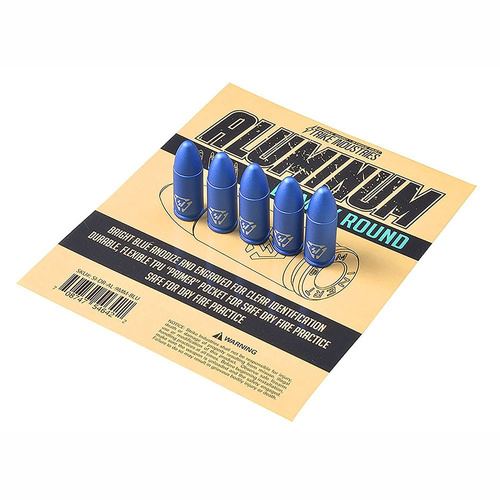 Strike Industries - Набір парних алюмінієвих цвяхів Dummy Round 9x19 мм - 5 шт. - SI-DR-AL-9MM-BLU