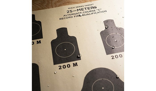 Обряд під дощем - Tarcza strzelecka 25 m - M16A1 Alt. Курс ''C'' - 10 szt - 9127X