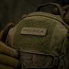 M-Tac - Польська нашивка 25х80 - Laser Cut - Black / Ranger Green - 51004123