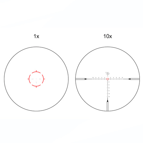Vector Optics - Приціл оптичний LPVO Continental x10 ED RAR - 1-10x28 - 34 мм - чорний - SCFF-48