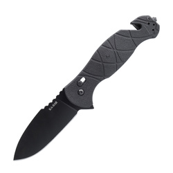 Ka-Bar - Складаний рятувальний ніж Coytu Folder 3.5" - AUS 8A - Чорний - 3085