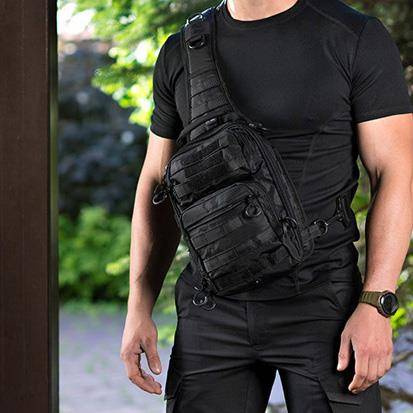 M-Tac - Сумка Urban Line City Hunter Hexagon - Поліестер - Чорний - GB0306-BK