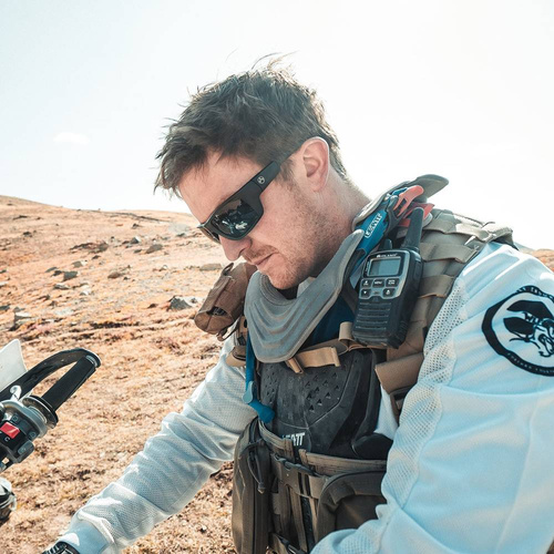 Magpul - Окуляри балістичні Apex Eyewear - Чорна оправа / Сіро-зелені лінзи - Поляризовані - MAG1130-1-001-1900