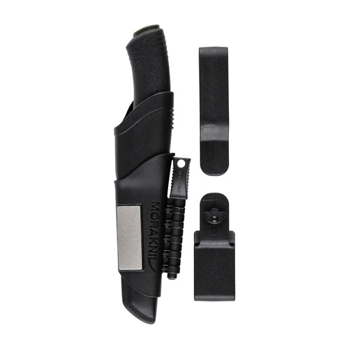 Morakniv - Ніж для виживання Bushcraft - Вуглецева сталь - Чорний - 11742