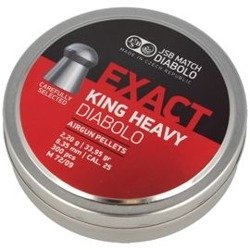 JSB - Пневматична гвинтівка Diabolo Exact King Heavy постріл - 6,35 мм - 300 патронів - 546398-300