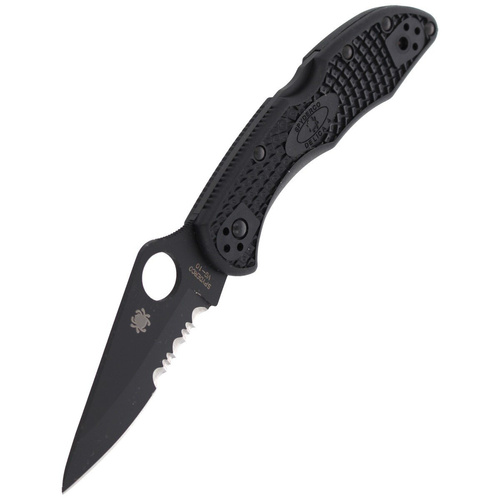 Складаний ніж Spyderco - Delica® 4 FRN Black / Black Blade - C11PSBBK