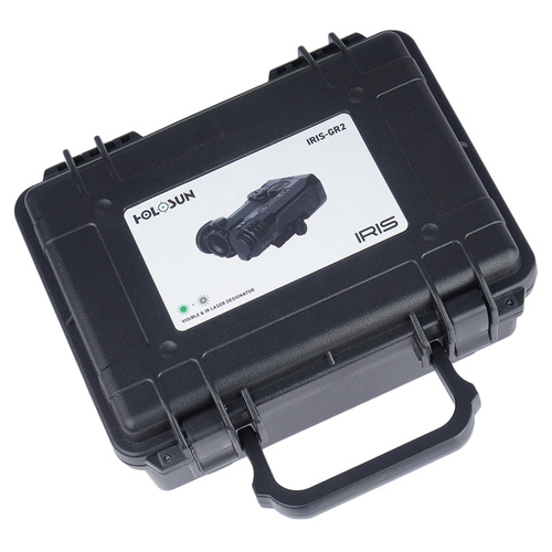 Holosun - Iris-2 лазерний цілевказівник - Алюміній - Зелений/ІЧ лазер - Чорний - IRIS-GR2