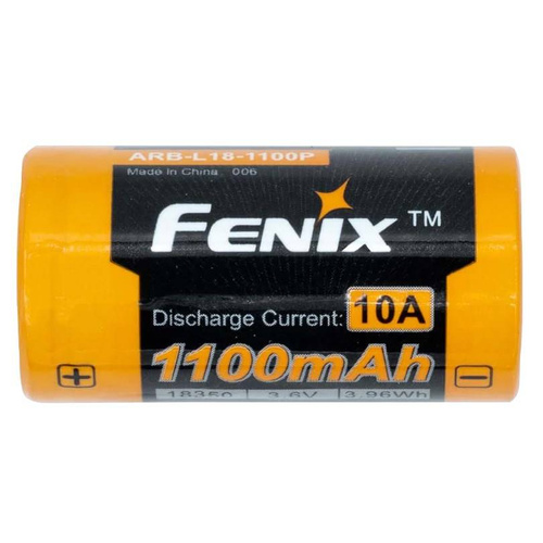 Fenix - Li-ion 18350 1100 mAh 3.6V акумулятор - ARB-L18-1100P