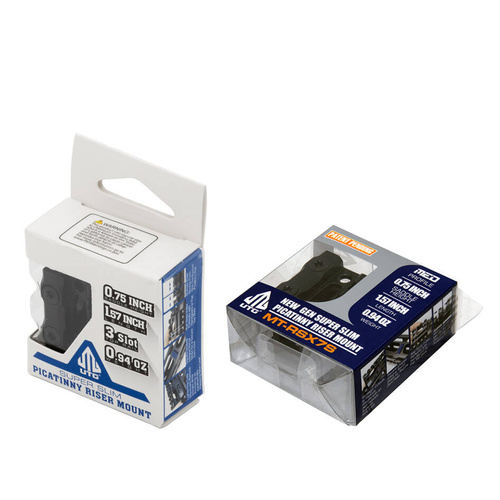 Leapers - Райзер UTG Super Slim 3 слотів - 0.75" - Чорний - MT-RSX7S