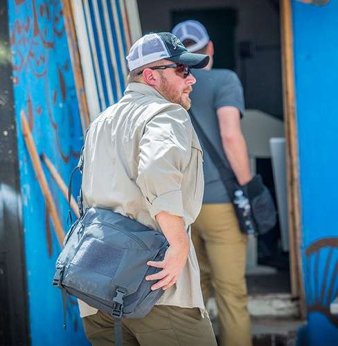 Helikon - Сумка Urban Courier Bag Large® - нейлон - меланж синій - TB-UCL-NL-M2