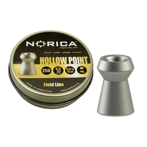 Норіка - гільза для дробовика Hollow Point - 5,5 мм - 250 шт.