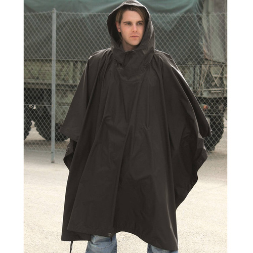 Mil-Tec - Poncho US - RipStop - чорний - 10630002