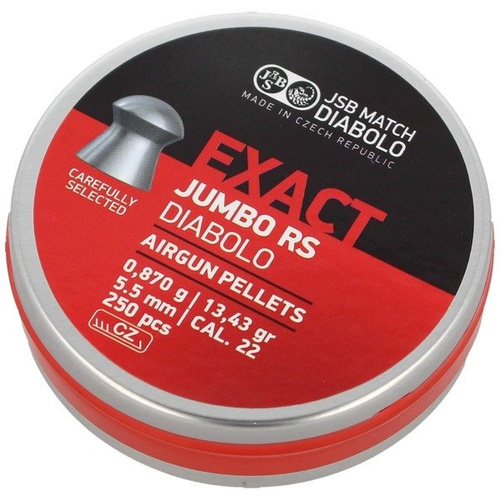 JSB - Śrut do wiatrówki Exact Jumbo RS - 5.52 mm - 250 szt. - 546207-250
