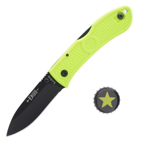 Ka-Bar 4062ZG - складний мисливський ніж Dozier - зелений зомбі