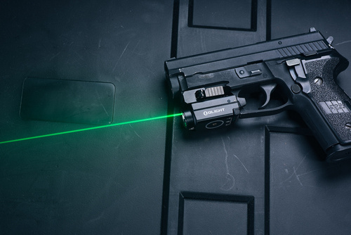 Olight - Світлодіодний тактичний ліхтар з лазерним прицілом BALDR S - 800 люмен - чорний.