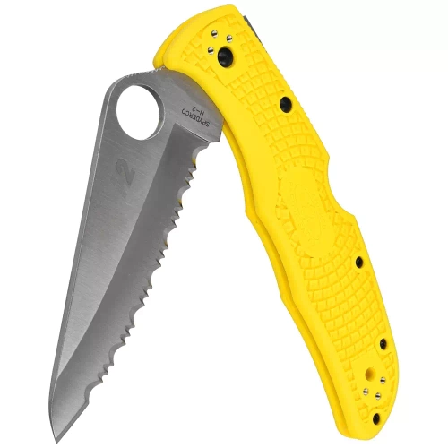 Spyderco - Ніж Pacific Salt 2 FRN - Spyder H2 - жовтий - C91SYL2