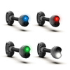Princeton Tec - Світлодіодний ліхтар налобного ліхтаря Switch RGB MPLS - 10 лм - чорний - SWITCH-RGB-BK