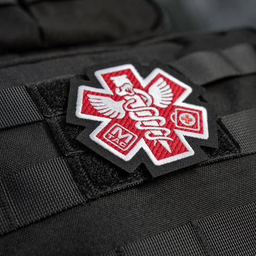M-Tac - Медична нашивка з вишивкою Paramedic - чорний - 51432002