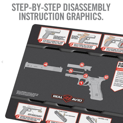 Справжній завзятий - килимок для чищення зброї Glock Smart Mat® - AVGLOCKSM