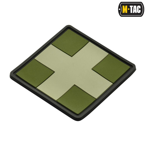 M-Tac - 3D PVC Нашивка Medic Cross Square patch - Оливковий - 51124001