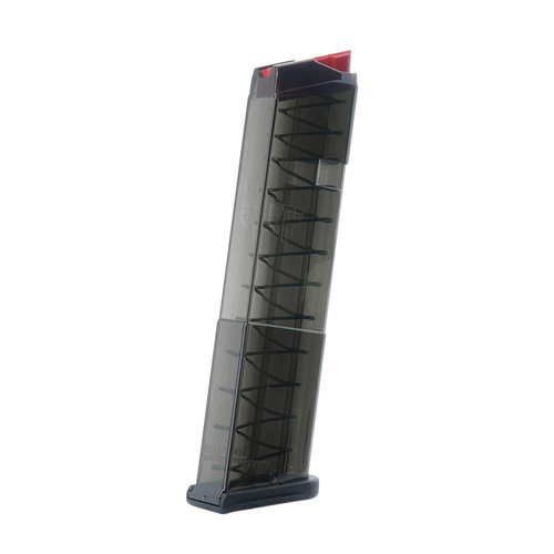 ETS - Полімерний магазин для Glock 43 - 9x19 мм - 12 набоїв - Carbon Smoke Series - SMK-GLK-43-12