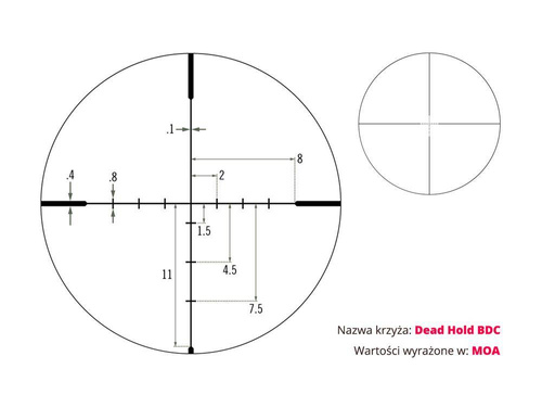 Vortex Optics - Приціл оптичний Crossfire II 6-18x44 - 1'' - AO - Dead-Hold BDC MOA - чорний - CF2-31033