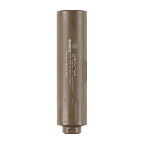 Gomander - Глушник рушниці Tactinox 5.56 OB - насувний - 1/2x28 - нержавіюча сталь - Пісок