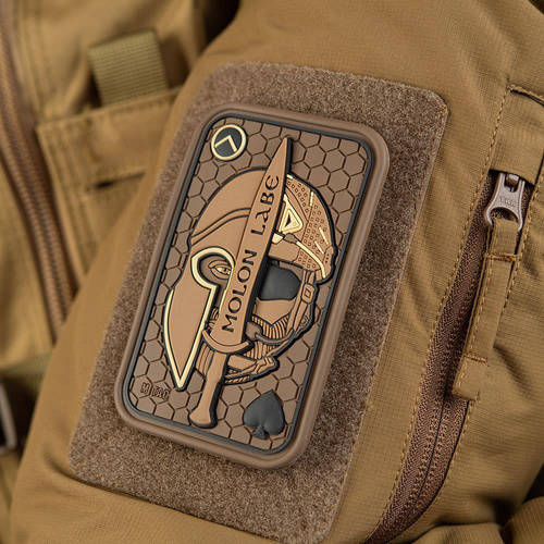 M-Tac - Моральна нашивка - Molon Labe Ace Jacquard - Coyote / PVC - 51127005