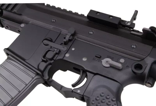 WE - PDW репліка пістолета з відкритим затвором - зелений газ - чорний - WET-02-001808